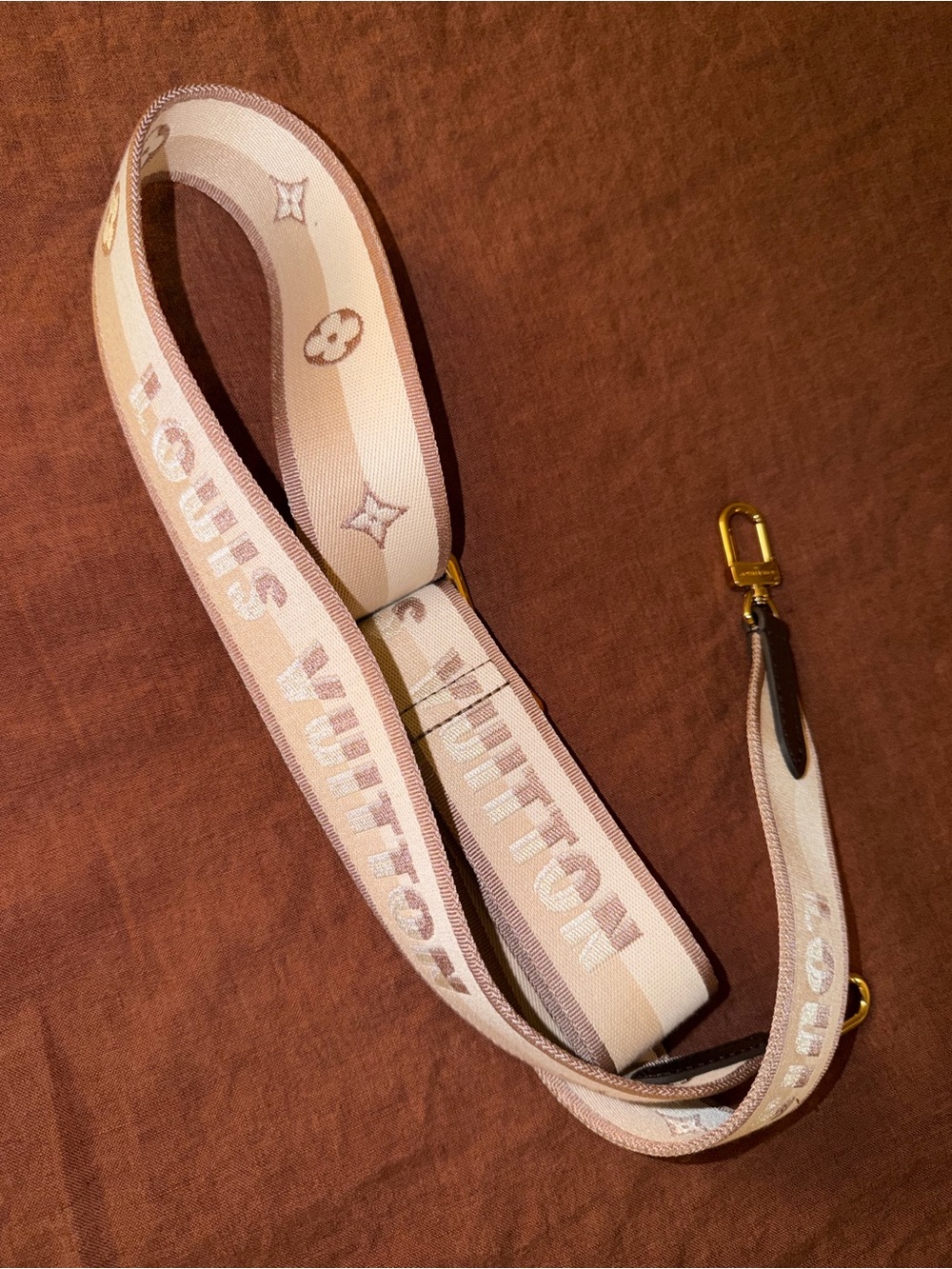 Louis Vuitton Cream & Pink Monogrammed Detachable Strap